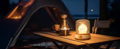 Vela LED Decorativa com Efeito Chama – Luz Noturna USB Regulável para Quarto e Cabeceira