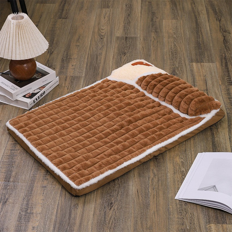 Cama para Pet Grande Inverno Quente – Colchão Pet Removível e Lavável