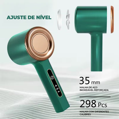 Removedor de Pelos e Bolinhas Recarregável – Aparador Elétrico para Roupas e Tecidos