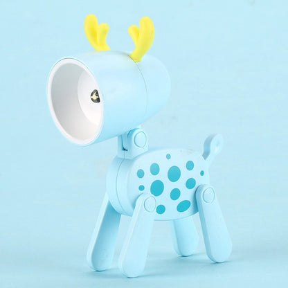 Mini Luminária LED Dobrável Infantil – Cachorrinho/Veado, Luz Quente