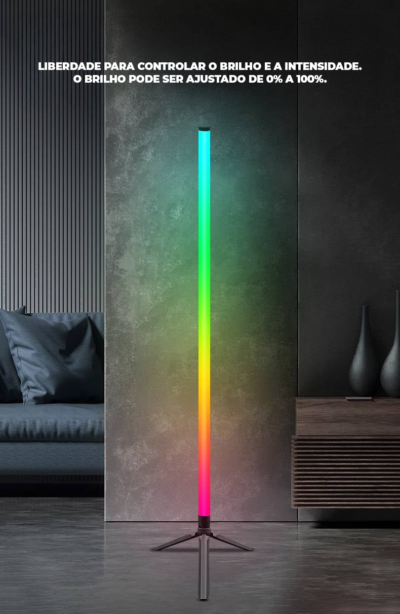 Bastão de Luz de LED RGB Recarregável com Controle Remoto – Super Brilho e Múltiplos Modos