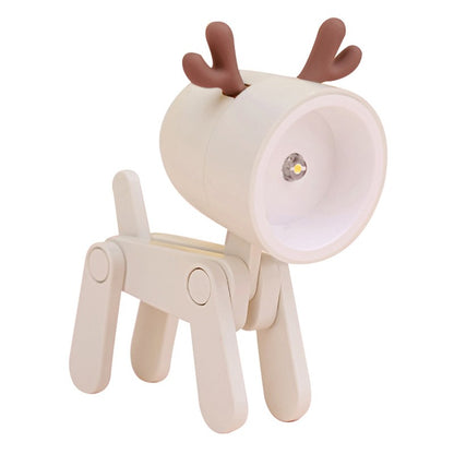 Mini Luminária LED Dobrável Infantil – Cachorrinho/Veado, Luz Quente