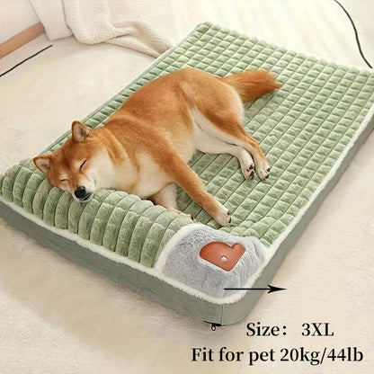 Cama para Pet Grande Inverno Quente – Colchão Pet Removível e Lavável