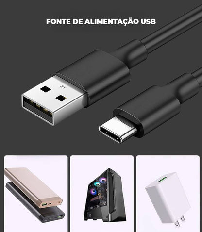 Bastão de Luz de LED RGB Recarregável com Controle Remoto – Super Brilho e Múltiplos Modos