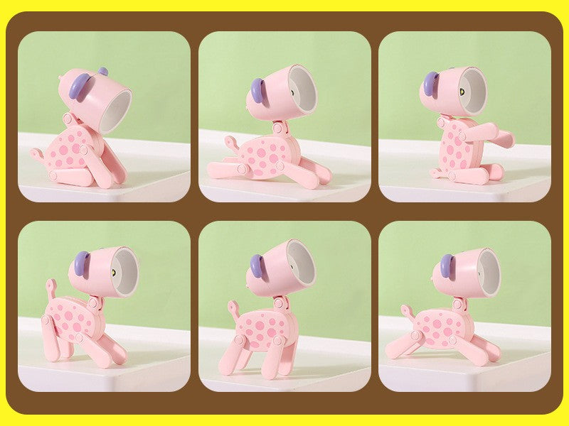 Mini Luminária LED Dobrável Infantil – Cachorrinho/Veado, Luz Quente