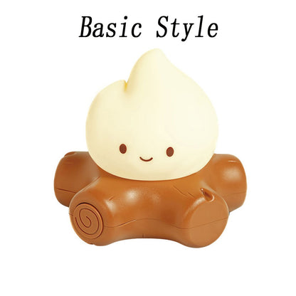 Vela LED Decorativa com Efeito Chama – Luz Noturna USB Regulável para Quarto e Cabeceira