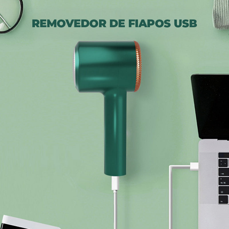 Removedor de Pelos e Bolinhas Recarregável – Aparador Elétrico para Roupas e Tecidos