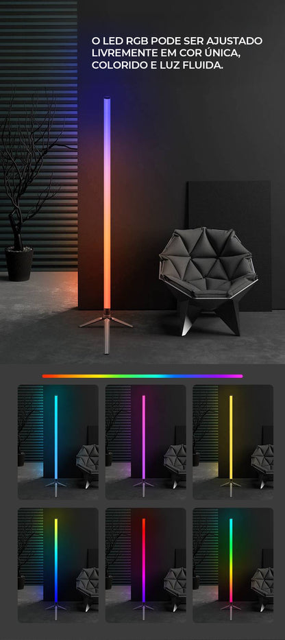 Bastão de Luz de LED RGB Recarregável com Controle Remoto – Super Brilho e Múltiplos Modos