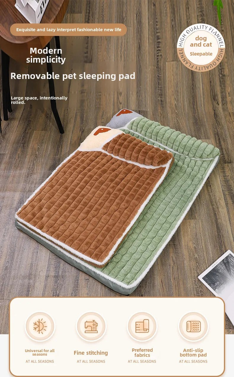 Cama para Pet Grande Inverno Quente – Colchão Pet Removível e Lavável