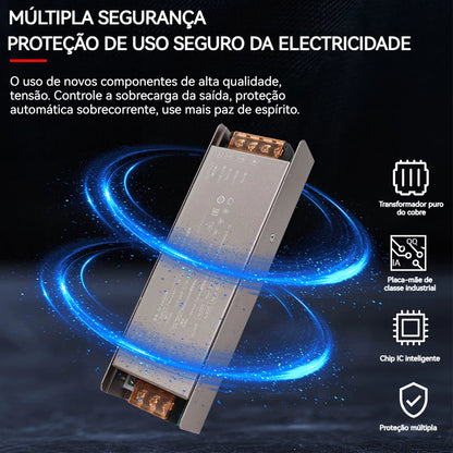 Fonte De Alimentação Regulável Tuya Zigbee 200W/300W DC 24V | Transformador LED Driver Para Iluminação