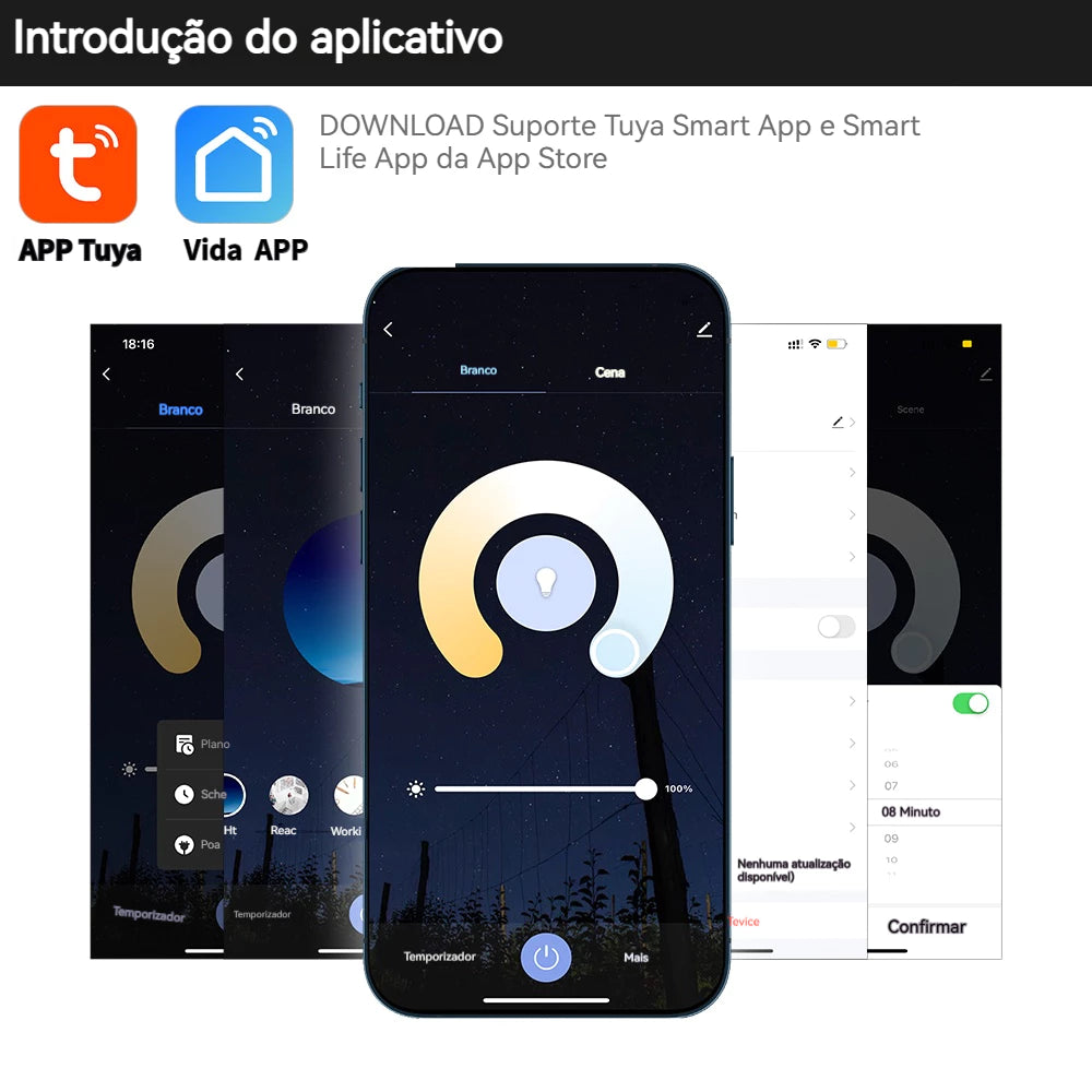 Fonte De Alimentação Regulável Tuya Zigbee 200W/300W DC 24V | Transformador LED Driver Para Iluminação