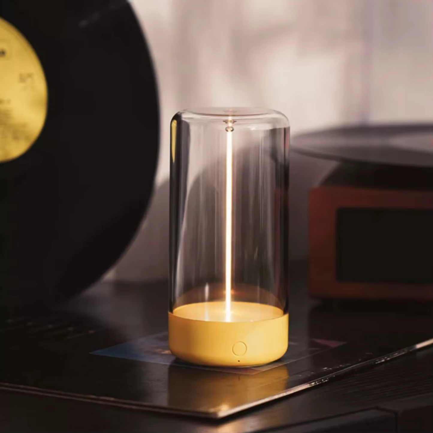 Luminária Filamento Magnética Moderna Luxo Minimalista Sem Fio