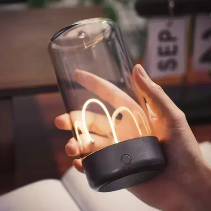 Luminária Filamento Magnética Moderna Luxo Minimalista Sem Fio