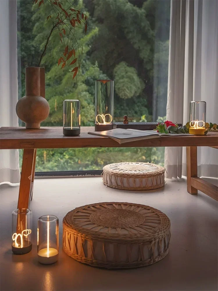 Luminária Filamento Magnética Moderna Luxo Minimalista Sem Fio