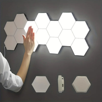 Luminária de Parede LED Hexagonal Sensível ao Toque