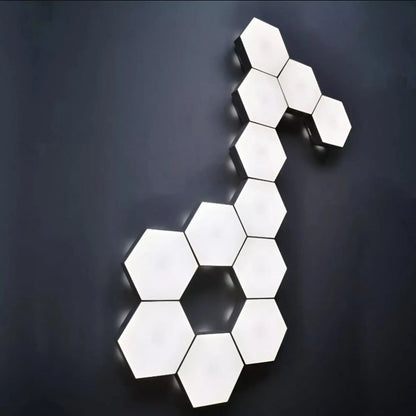 Luminária de Parede LED Hexagonal Sensível ao Toque