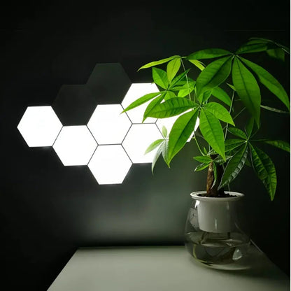 Luminária de Parede LED Hexagonal Sensível ao Toque