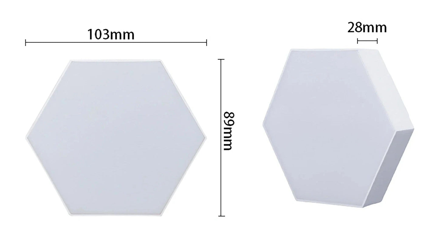 Luminária de Parede LED Hexagonal Sensível ao Toque