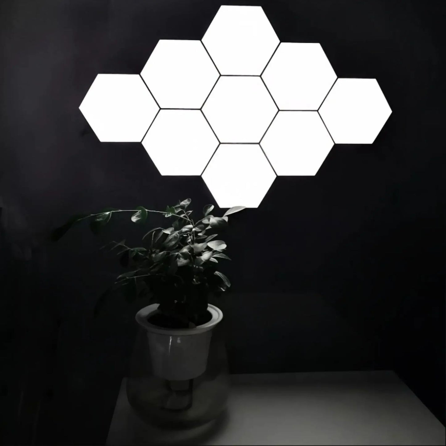 Luminária de Parede LED Hexagonal Sensível ao Toque