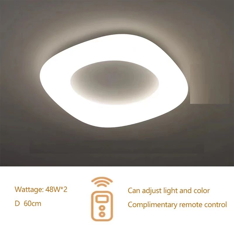 Lustre Pendente LED Nórdico Donut em Acrílico – Iluminação Moderna com Proteção para os Olhos para Sala e Quarto