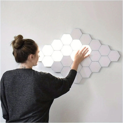 Luminária de Parede LED Hexagonal Sensível ao Toque