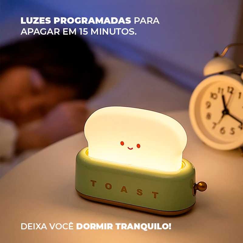Luminária Criativa Torradeira sem Fio com USB Recarregável