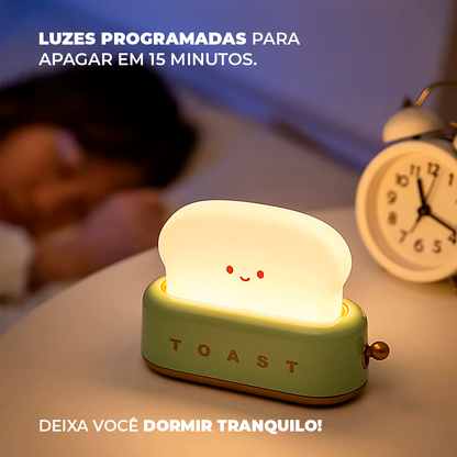 Luminária Criativa Torradeira sem Fio com USB Recarregável