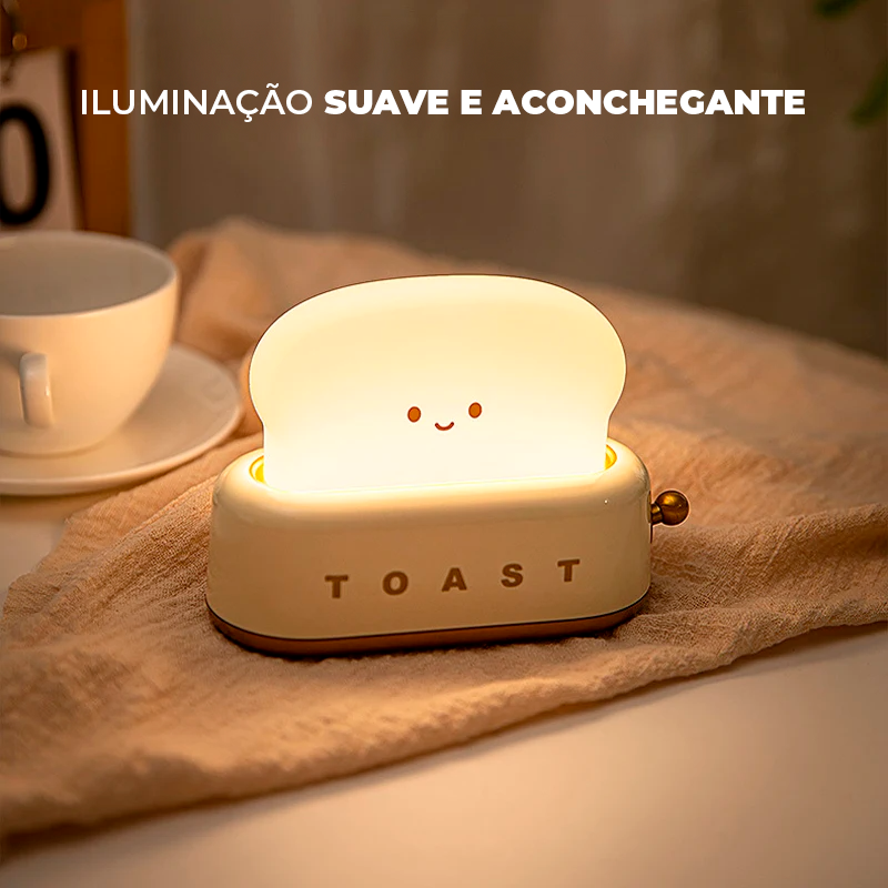 Luminária Criativa Torradeira sem Fio com USB Recarregável
