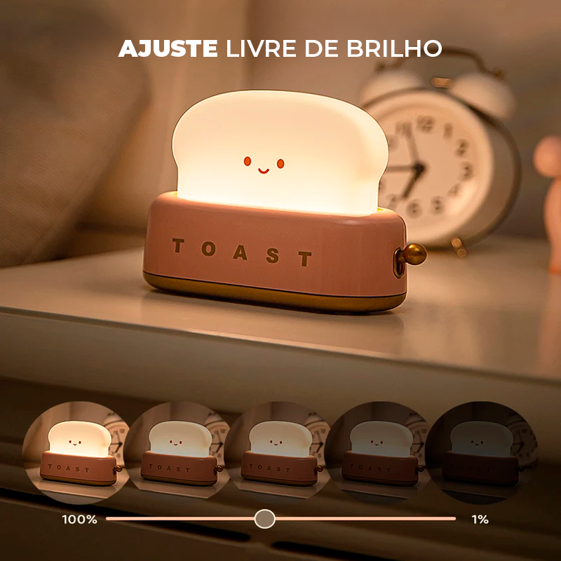 Luminária Criativa Torradeira sem Fio com USB Recarregável