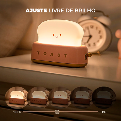 Luminária Criativa Torradeira sem Fio com USB Recarregável