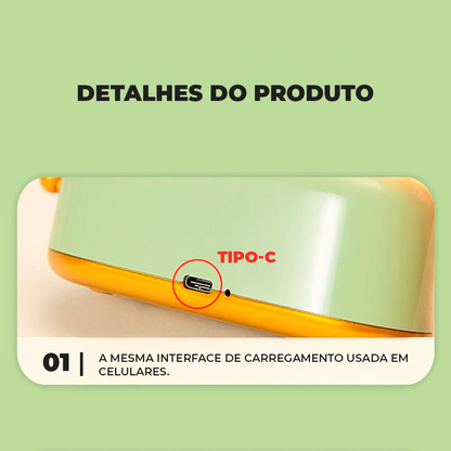 Luminária Criativa Torradeira sem Fio com USB Recarregável