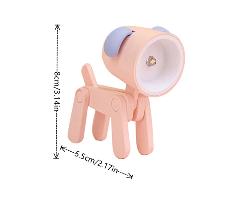 Mini Luminária LED Dobrável Infantil – Cachorrinho/Veado, Luz Quente