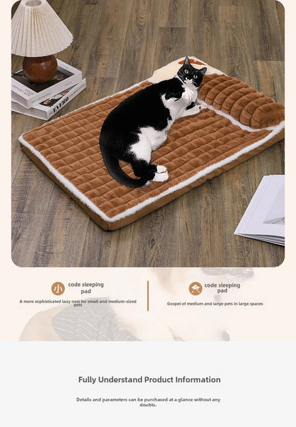 Cama para Pet Grande Inverno Quente – Colchão Pet Removível e Lavável