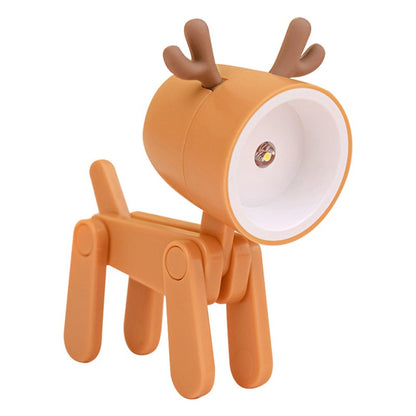 Mini Luminária LED Dobrável Infantil – Cachorrinho/Veado, Luz Quente