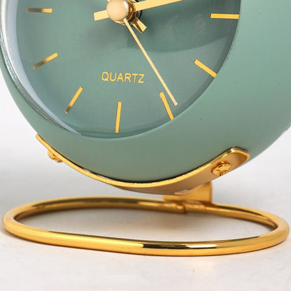 Relógio Despertador de Mesa Nórdico Minimalista com Ponteiro Luminoso Silencioso